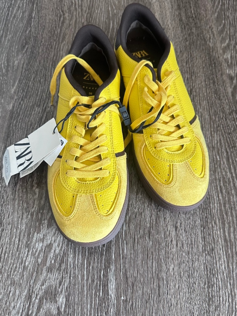 Zara yellow sneakers